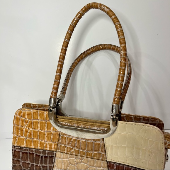 NEUTRAL COLOUR BLOCK Y2K PURSE - Picture 4 of 4